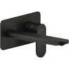 Настенный смеситель для раковины, длина излива 200 мм Nobili Yoyo, velvet black (YO126198/1BM) Для раковины Черный матовый
