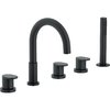 Смеситель на борт ванны Nobili Up, velvet black (WEBK204/UPBM) Для ванны Черный матовый