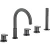 Смеситель на борт ванны Nobili Up, london grey (WEBK204/UPFO) Для ванны Серый матовый