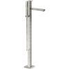 Смеситель для ванны напольный на 2 выхода Nobili Mia, inox (WE00180/QIX) Для ванны Нерж. сталь