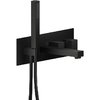 Смеситель для ванны на 2 выхода Nobili Mia, velvet black (WEBK110/90QBM) Для ванны Черный матовый