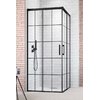 Душевая кабина Radaway Idea Black KDD Factory 120Lx80R (387064-54-55L+387061-54-55R) Прямокутні Прозоре