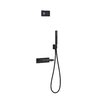 Электронный душевой комплект для ванны скрытого монтажа Tres SHOWER TECHNOLOGY, черный матовый (09288553NM) Душевые комплекты (системы) Черный матовый