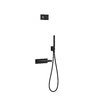 Электронный душевой комплект для ванны скрытого монтажа Tres SHOWER TECHNOLOGY, черный матовый (09288556NM) Душевые комплекты (системы) Черный матовый
