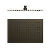Верхний душ 300х200 мм Tres Showers Head, черный матовый металлик (134315007KMB) Верхние души Черный матовый металлик