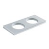 Двойная полка держатель для ванной комнаты Treemme 22mm, белый матовый (RZIT8371BB01) Держатели для аксессуаров, Полочки Treemme