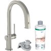 Смеситель для кухни Hansgrohe Aqittura M91 FilterSystem 210, нержавеющая сталь (76800800) Для кухни Нерж. сталь