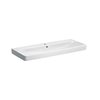 Умывальник 1200 мм с отверстием и переливом Geberit Smyle Square, белый (500.226.01.1) На столешницу, Подвесные 