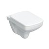 Унитаз подвесной безободковый, Rimfree, с крышкой Geberit Selnova Square, белый (501.961.00.1) Подвесные 