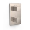 Термостатический смеситель на 2 потребителя Tres Therm-Box, нержавеющая сталь (00625001AC) Для ванны, Для душа Нерж. сталь