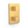 Термостатический смеситель на 2 потребителя Tres Therm-Box, золото матовый (00625001OM) Для ванны, Для душа Золото, Золото матовый