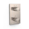 Термостатический смеситель на 2 потребителя Tres Therm-Box, нержавеющая сталь (21125001AC) Для ванны, Для душа Нерж. сталь