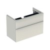 Тумба подвесная 884 мм с 2-мя ящиками Geberit Smyle Square, песочно-серый (500.354.JL.1) Geberit Тумби