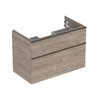 Тумба подвесная 888 мм с 2-мя ящиками Geberit iCon, орех темный (502.305.JR.1) Geberit Тумбы