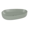 Раковина накладна асиметрична 65х40 см Villeroy &amp; Boch Antao, Morning Green (4A7465R8) На стільницю 