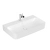 Раковина подвесная 80х47 Villeroy&Boch Finion, Stone White (416881RW) На столешницу, Подвесные Прямоугольные