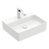 Раковина подвесная 49,8х42 Villeroy&Boch Memento 2.0, White Alpin CeramicPlus (4A0751R1) На столешницу, Подвесные Прямоугольные