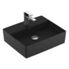 Раковина подвесная 49,8х42 Villeroy&Boch Memento 2.0, Ebony (4A0751S5) На столешницу, Подвесные Прямоугольные