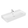 Раковина подвесная 100х47 Villeroy&Boch Memento 2.0, White Alpin CeramicPlus (4A221GR1) На столешницу, Подвесные Прямоугольные