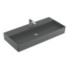 Раковина подвесная 100х47 Villeroy&Boch Memento 2.0, Graphite (4A221HI4) На столешницу, Подвесные Прямоугольные