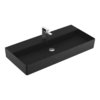 Раковина подвесная 100х47 Villeroy&Boch Memento 2.0, Ebony (4A221HS5) На столешницу, Подвесные Прямоугольные
