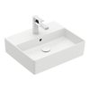 Раковина підвісна 50х42 Villeroy &amp; Boch Memento 2.0, Stone White (4A2250RW) На стільницю, Підвісні 
