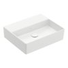 Раковина подвесная 50х42 Villeroy&Boch Memento 2.0, Stone White (4A225FRW) На столешницу, Подвесные Прямоугольные
