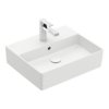 Раковина підвісна 50х42 Villeroy &amp; Boch Memento 2.0, Stone White (4A225GRW) На стільницю, Підвісні 