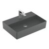 Раковина подвесная 60х42 Villeroy&Boch Memento 2.0, Graphite (4A2261I4) На столешницу, Подвесные Прямоугольные