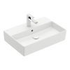 Раковина подвесная 60х42 Villeroy&Boch Memento 2.0, Stone White (4A226GRW) На столешницу, Подвесные Прямоугольные