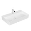 Раковина подвесная 80х47 Villeroy&Boch Memento 2.0, White Alpin CeramicPlus (4A2281R1) На столешницу, Подвесные Прямоугольные