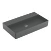 Раковина подвесная 80х47 Villeroy&Boch Memento 2.0, Graphite (4A228FI4) На столешницу, Подвесные Прямоугольные