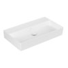 Раковина подвесная 80х47 Villeroy&Boch Memento 2.0, White Alpin CeramicPlus (4A228FR1) На столешницу, Подвесные Прямоугольные