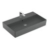 Раковина подвесная 80х47 Villeroy&Boch Memento 2.0, Graphite (4A228GI4) На столешницу, Подвесные Прямоугольные
