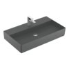Раковина подвесная 80х47 Villeroy&Boch Memento 2.0, Graphite (4A228LI4) На столешницу, Подвесные Прямоугольные