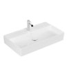 Раковина підвісна 80х47 Villeroy &amp; Boch Memento 2.0, White Alpin CeramicPlus (4A228LR1) На стільницю, Підвісні 
