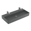 Раковина подвесная 100х47 Villeroy&Boch Memento 2.0, Graphite (4A22A1I4) На столешницу, Подвесные Прямоугольные