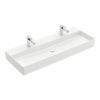 Раковина подвесная 120х47 Villeroy&Boch Memento 2.0, Stone White (4A22C1RW) На столешницу, Подвесные Прямоугольные