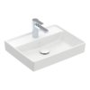 Раковина 50х40 Villeroy&Boch Collaro, White Alpin CeramicPlus (433451R1) На столешницу, Подвесные Прямоугольные