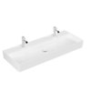 Раковина подвесная 120х47 Villeroy&Boch Memento 2.0, White Alpin CeramicPlus (4A22CGR1) На столешницу, Подвесные Прямоугольные