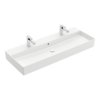 Раковина подвесная 120х47 Villeroy&Boch Memento 2.0, Stone White (4A22CKRW) На столешницу, Подвесные Прямоугольные