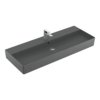 Раковина подвесная 120х47 Villeroy&Boch Memento 2.0, Graphite (4A22CLI4) На столешницу, Подвесные Прямоугольные