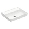 Раковина 60х47 Villeroy&Boch Collaro, Stone White (4A3363RW) На столешницу, Подвесные Прямоугольные