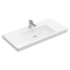 Раковина 100х48 Villeroy&Boch Subway 2.0, White Alpin CeramicPlus (71751GR1) На столешницу, Подвесные Прямоугольные