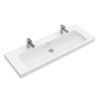 Раковина 130х47 Villeroy&Boch Subway 2.0, White Alpin (7176D201) На столешницу, Подвесные Прямоугольные