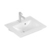 Раковина 50х42 Villeroy&amp;Boch Venticello, White Alpin CeramicPlus (412450R1) На стільницю, Підвісні 