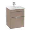 Раковина 50х42 Villeroy&Boch Venticello, White Alpin (41245001) На столешницу, Подвесные Прямоугольные