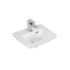 Раковина 37х30,5 Villeroy&Boch Subway 3.0, White Alpin (43703701) На столешницу, Подвесные Прямоугольные