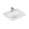 Раковина 45х37 Villeroy &amp; Boch Subway 3.0, Stone White (437046RW) На напівп'єдестал, На п'єдестал, На стільницю, Підвісні 