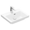 Раковина 50х40 Villeroy&Boch Subway 3.0, White Alpin (43705001) На полупьедестал, На пьедестал, На столешницу, Подвесные Прямоугольные